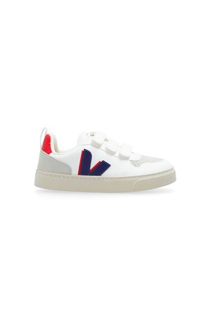 white leather sneakers VEJA KIDS | CY0703805CWHITECOBALTEPEKIN